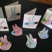 Hand Print Bunnies